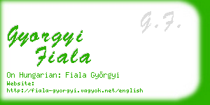 gyorgyi fiala business card