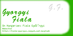 gyorgyi fiala business card